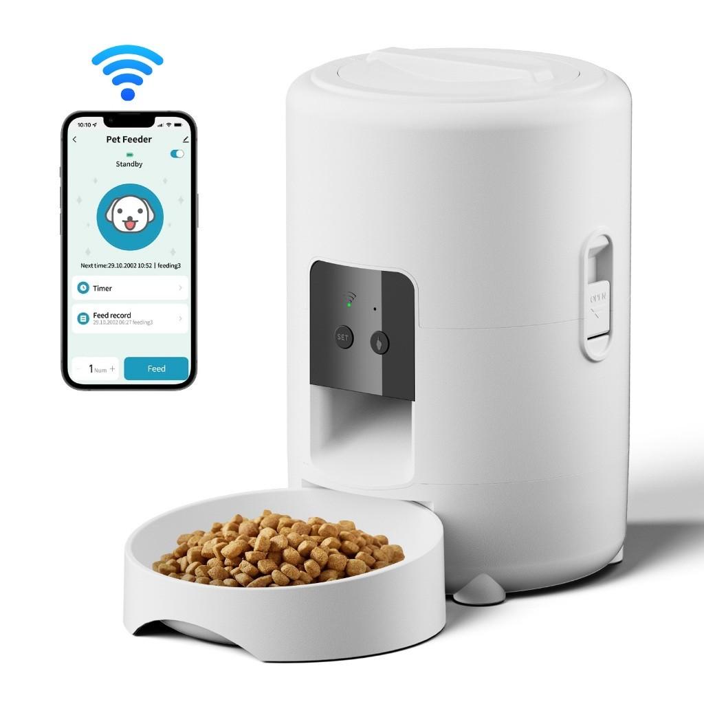 2L Large Capacity Button Wi-Fi & Camera Controlled Pet Feeding Machine Automatic Pet Feeder Smart Dog Cat Food Dispenser