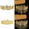 Unisex Metal Crown Adult Arabian Style Crown for Performances Makeup Headpieces