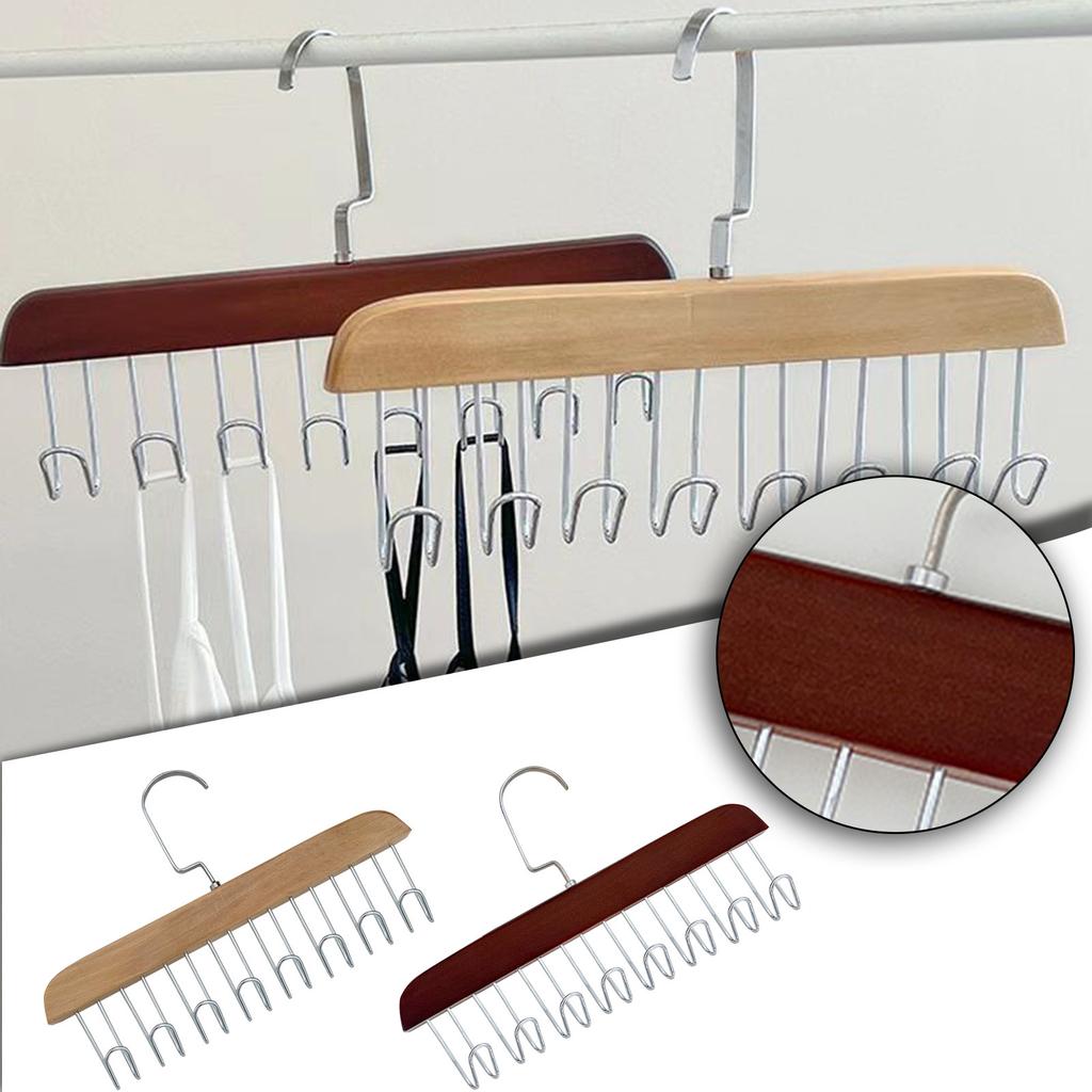 Tank Top Bra Hanger, Tie Storage Hangers, Multi Hook Coat Rack, Space Saving Hangers, 8 Hooks Tank Top Hanger, Storage For Belts Ties, Tie Storage Rac