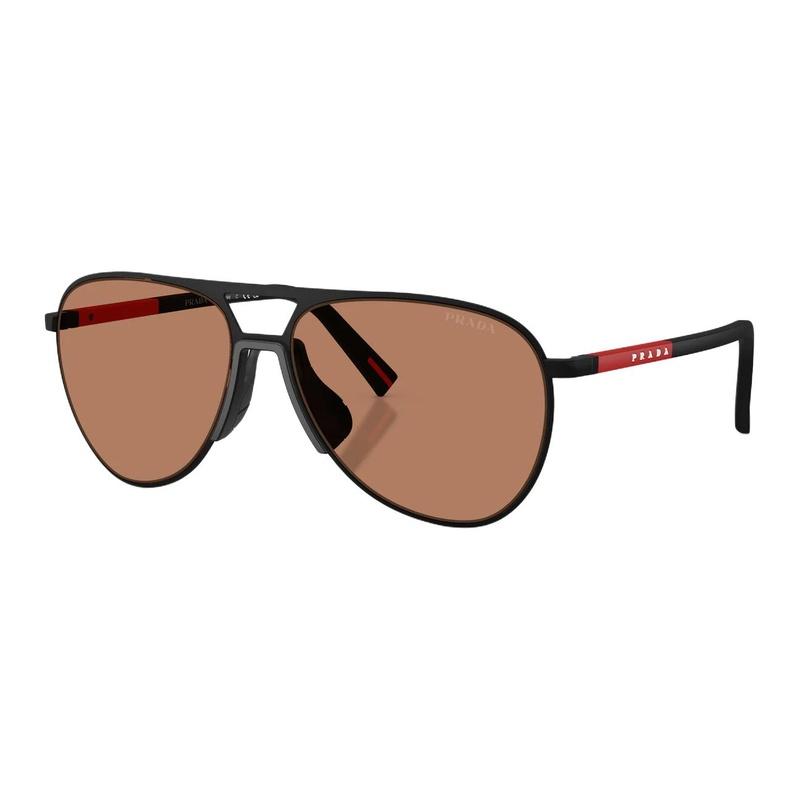 Prada Brand Classic Logo Metal Aviator