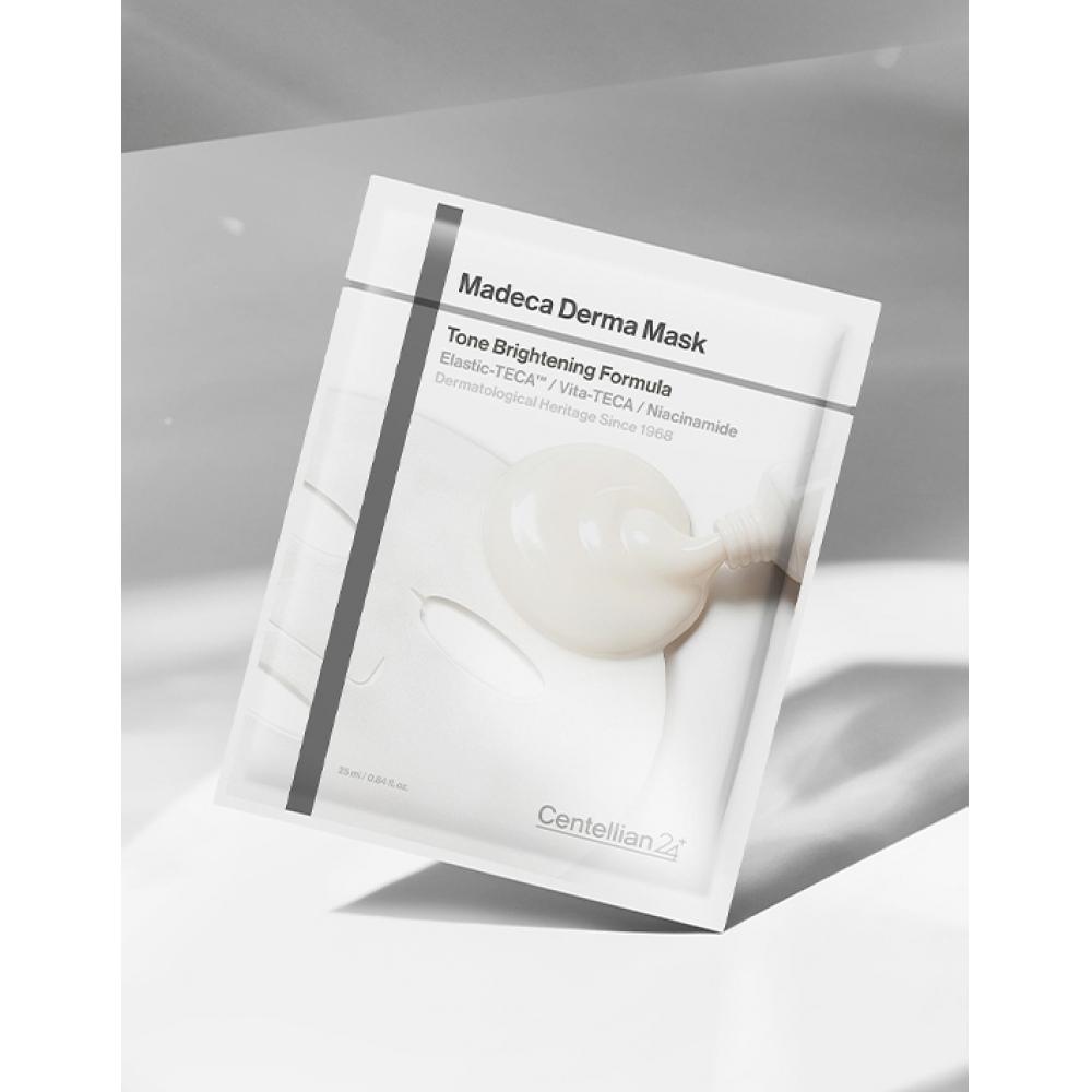 Dongkuwa Pharmaceutical Centelian 24 Madeca Derma Mask Tone Brightening Formula 10 Sheets