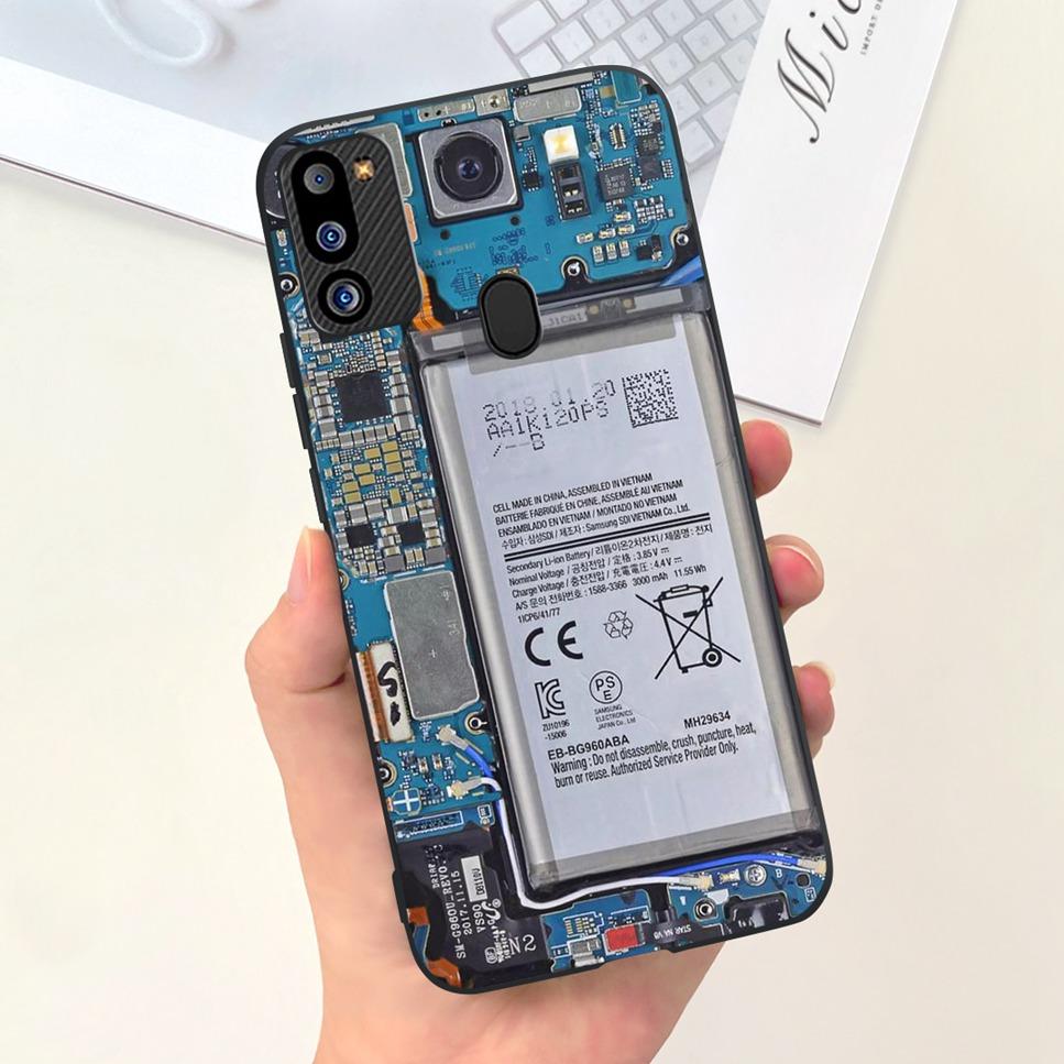 For Samsung Galaxy M21 2021 Case Cute Cat Fashion Girl Soft Silicone Cover For Samsung M21 2021 SM-M215G Bumper Phone Case Funda