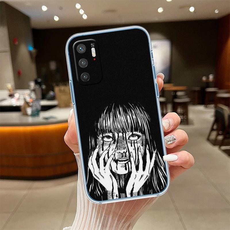 NH35 Junji Ito Tomie Transparent Phone Case for Motorola Moto Edge 20 30 40 50 S30 Fusion Ultra Pro Neo Lite + G200 G23