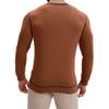 Men's V-neck long-sleeved T-shirt Casual men's base layer top T-shirt and sweatshirt