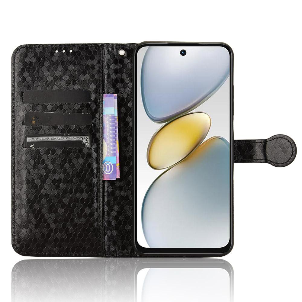 For TECNO Spark Go 2025/Spark Go 1/Pop 9 4G Wallet Case Dot Pattern Imprint PU Leather Phone Cover