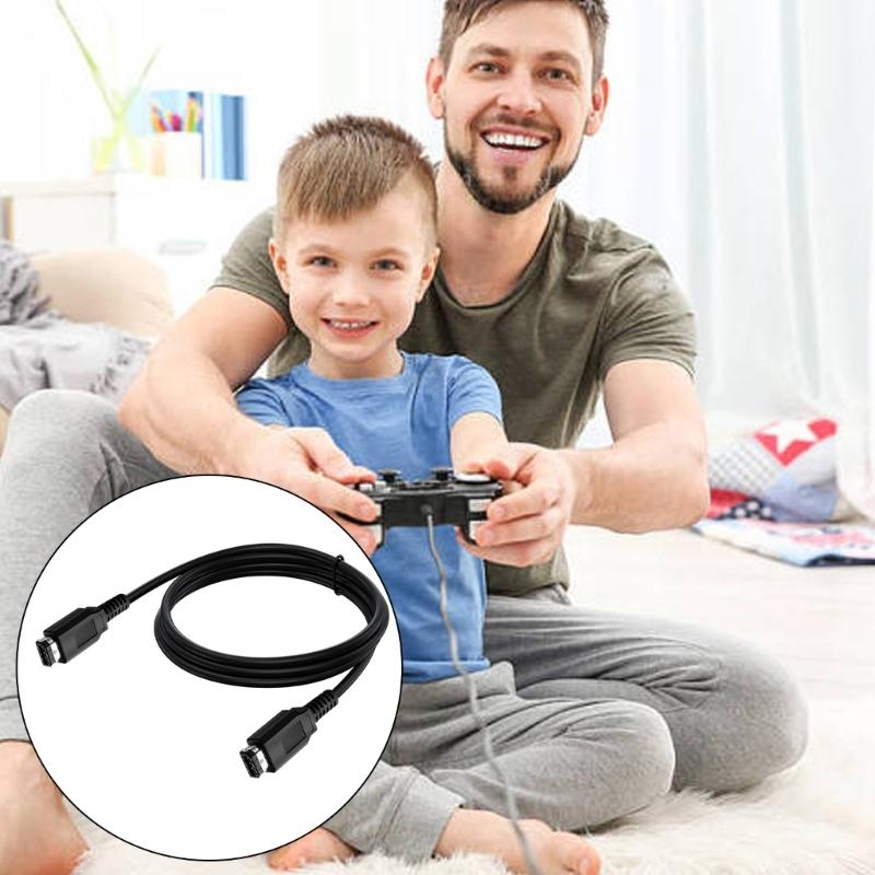 Flexible Game Cord Link Cable for GBL GBP 2 Player Game Link Cable Connection Wire Gaming Accessories Black