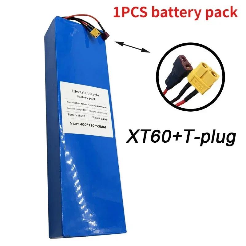 100% Original 13S4P 48V Lithium Ion Battery Pack Suitable for 60000mAh 54.6V Bicycles and Scooters
