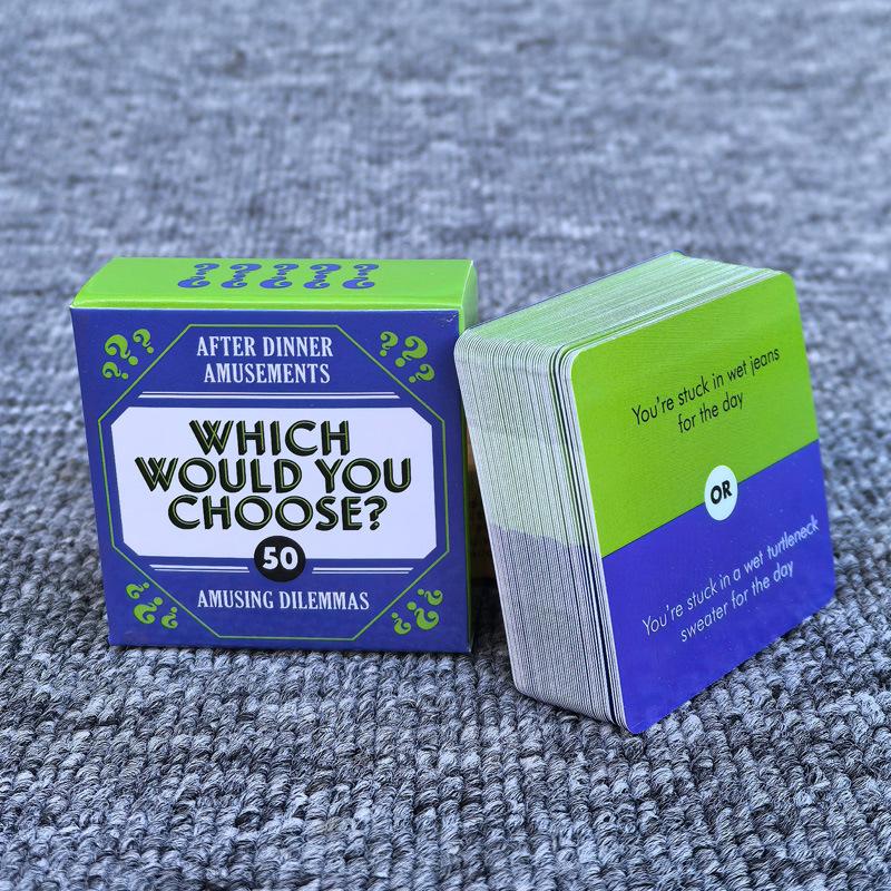 1 Set Christmas Halloween Thanksgiving Gift Mini Size Cards Game After Dinner Amusements Card Game For Family And Friends Party