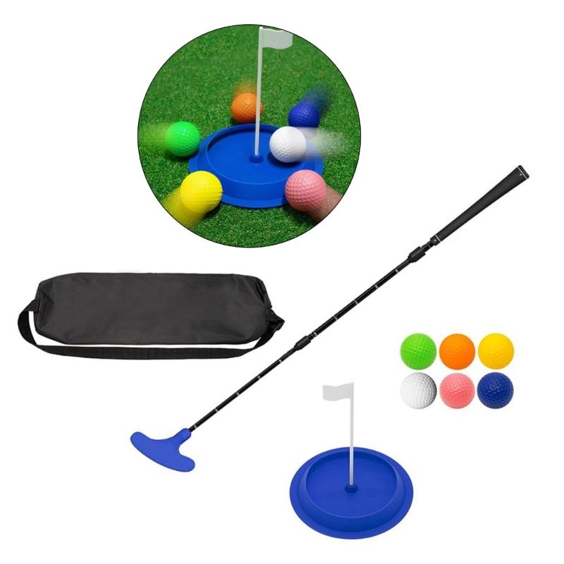 Two Way Golfs Putters with Golfs Ball&Putting Disc Adjustable Length Kids Putters