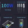 100W Super-Schnelllade-Typ-C-Kabel: Digitalanzeige, Drei-in-Eins, Kompatibel mit Huawei