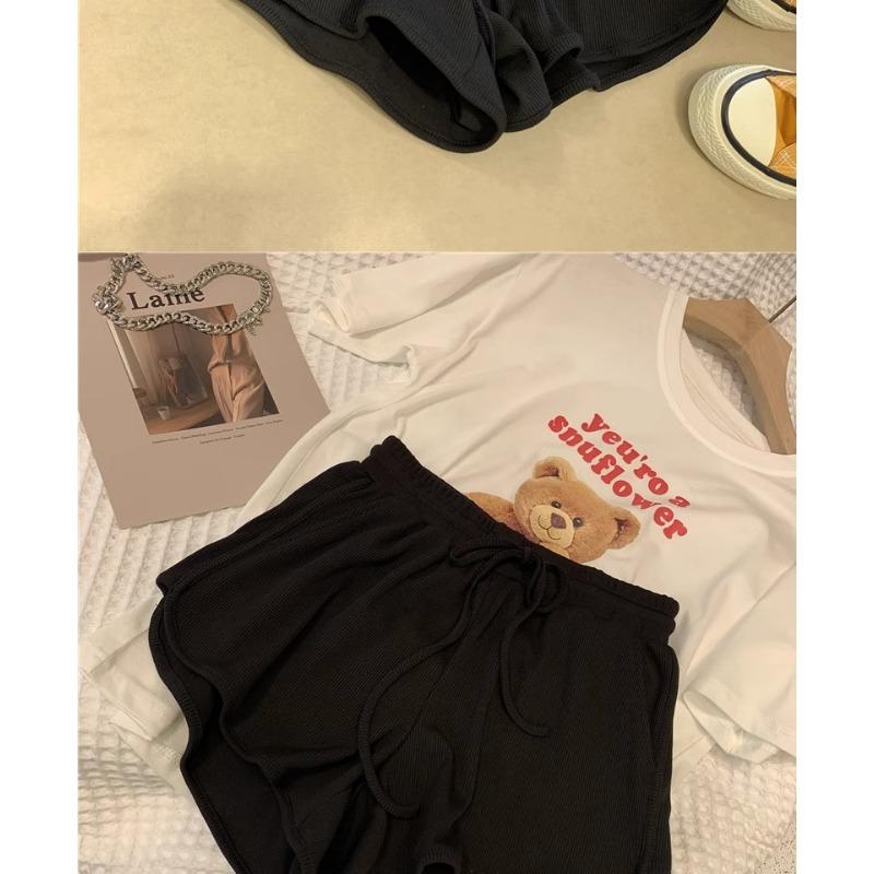 Casual Sports Ice Silk Shorts Women's Summer Thin Loose and Thin Three Points Wide Leg Pants Cover Meat and Thin