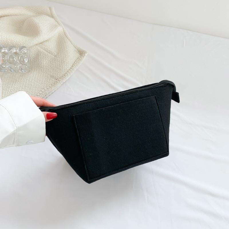 Элегантная черная, хаки, оранжевая и фуксия ручная сумка-тоут Модный уличный стиль чёрный