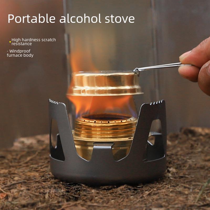 Ultra-Light Portable Alcohol Stove for Outdoor Use