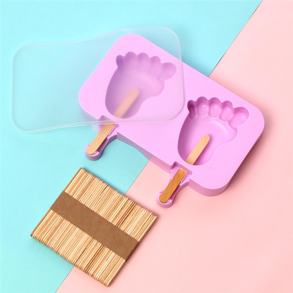 Silicone World 8/4/3 Hole Silicone Mold Silicone Ice Cream Mold Popsicle Molds DIY Ice Cream Mould Ice Pop Maker Mould Ice Tray