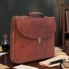 Leather Laptop Messenger Briefcase Men, Monogram Cross Body Computer Sling Satchel Project Bag, Groomsmen Christmas gift