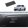Soft Carbon Fiber Auto Co-Pilot Glove Box Organizer Panel Trim Cover Compatible with Infiniti ESQ Nissan Juke 2011-2019 Car Inner Storage Glove Box