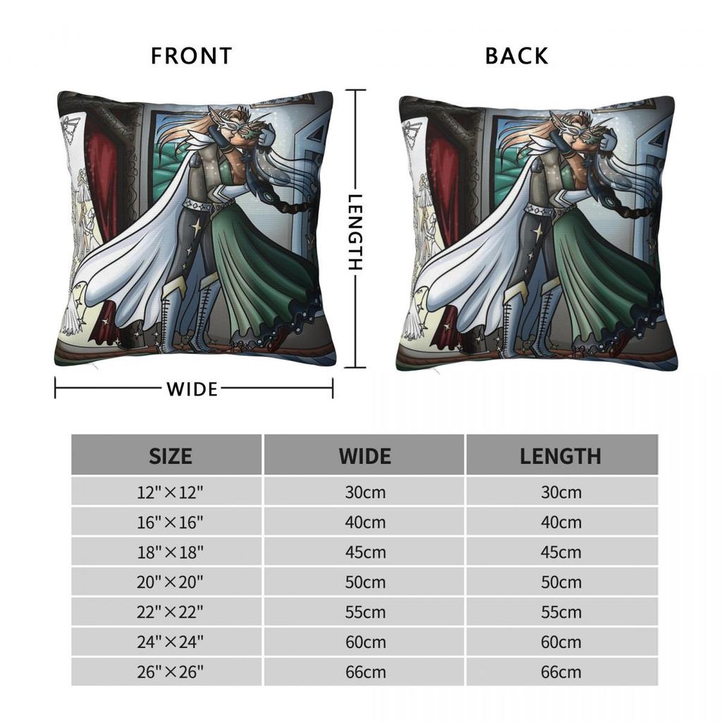 Masquerade Ball Kiss Square Pillowcase Polyester Linen Velvet Creative Zip Decor Pillow Case Home Cushion Cover