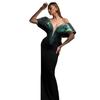 Summer New Bandage Dress Temperament Socialite Bead Waist Thin Long Hip Dress Dance Party