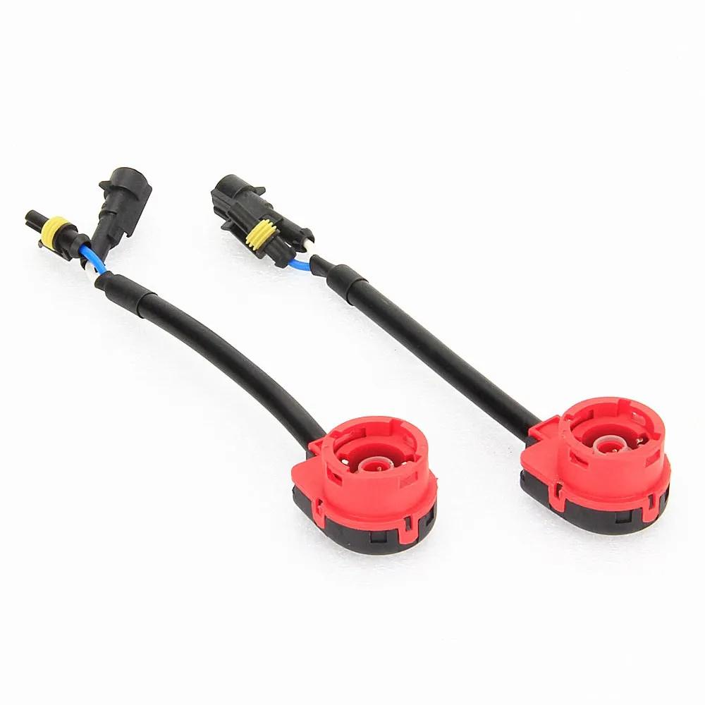2Pcs HID Headlight Wiring Harness D2S/D2R