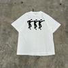 Vintage 90's Jazz Tap Dance White T-Shirt Size XL In Excellent Condition