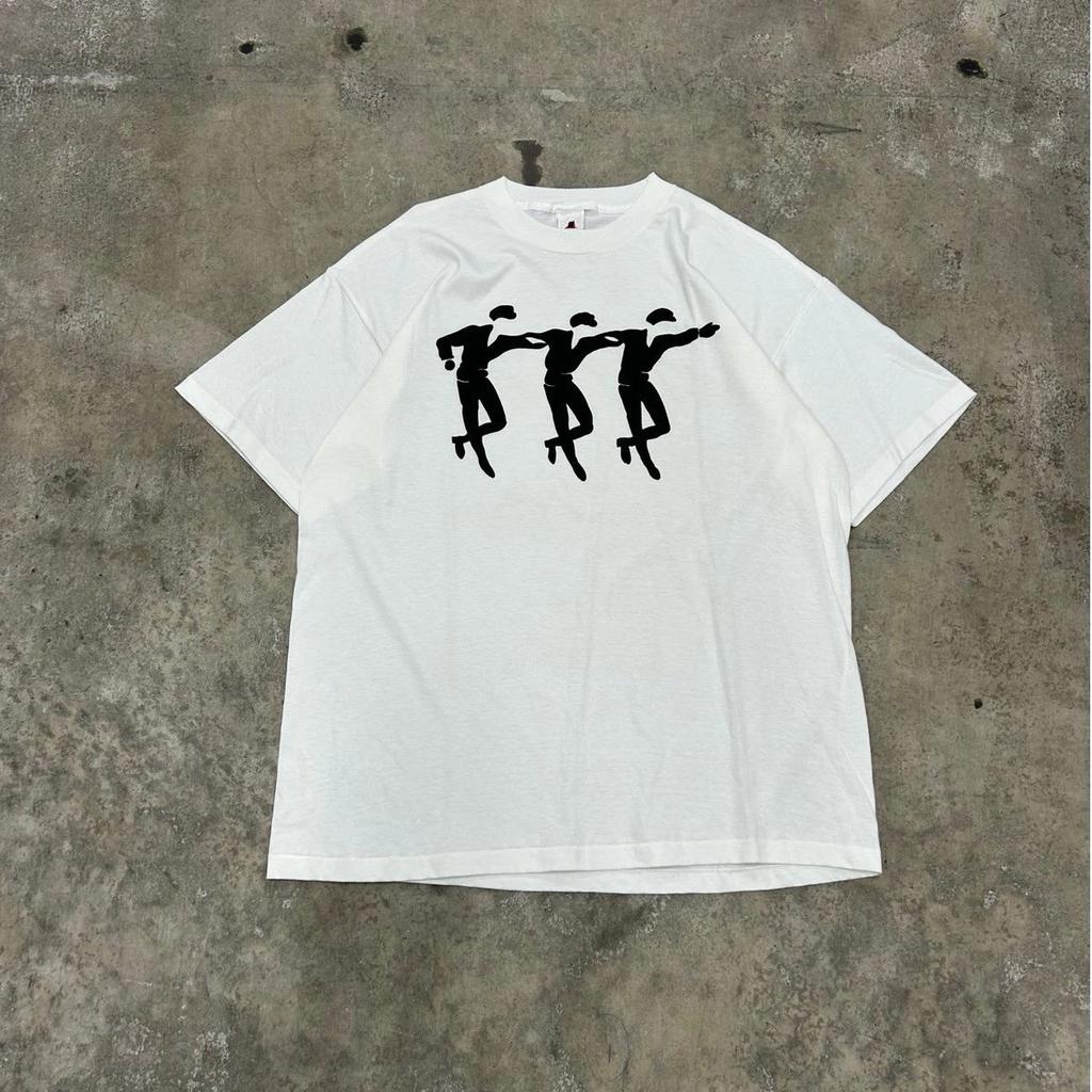 Vintage 90's Jazz Tap Dance White T-Shirt Size XL In Excellent Condition