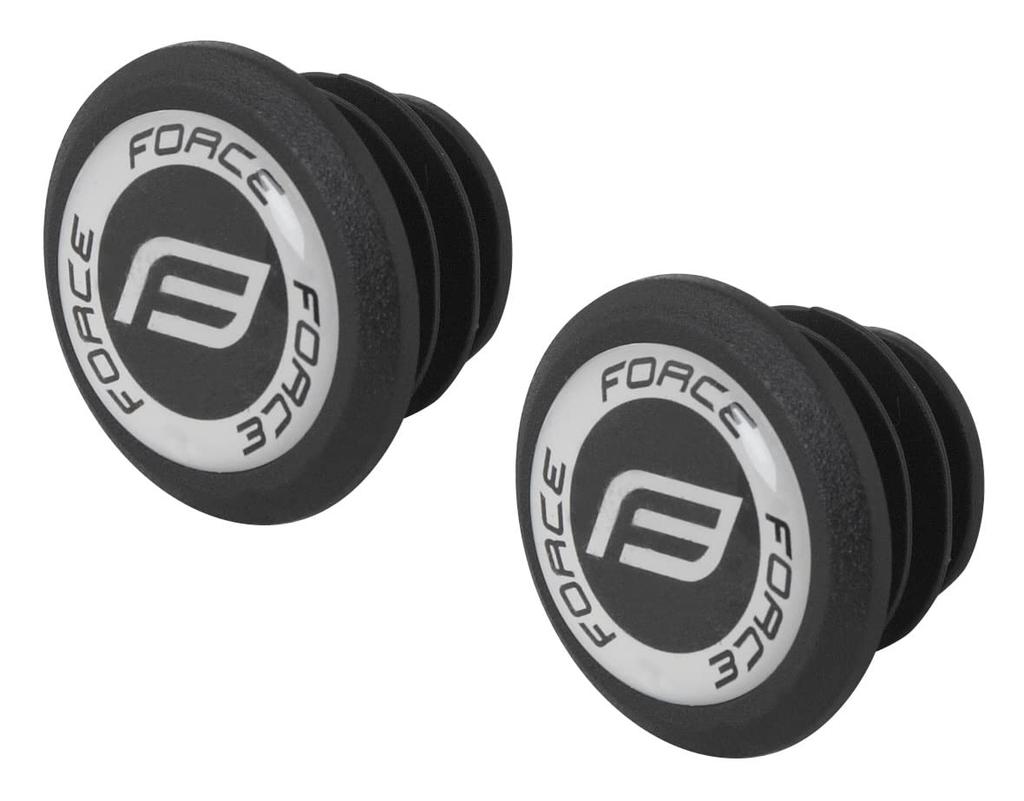 FORCE bicycle grip FORCE rubber 22.2mm diameter black grip length