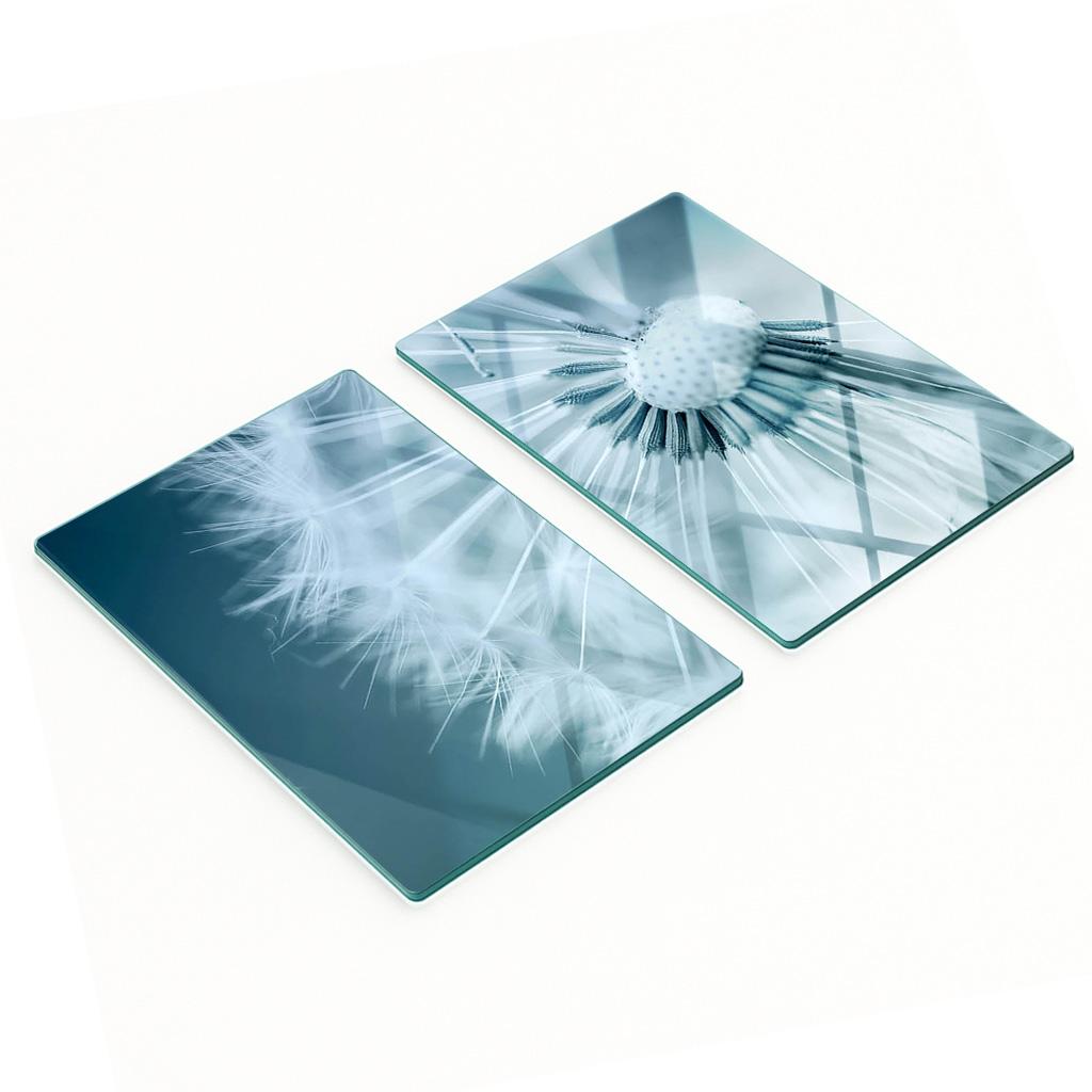 Kitchen Multifunctional Decorative Glass Boards Dandelion 2x40x52 Cm