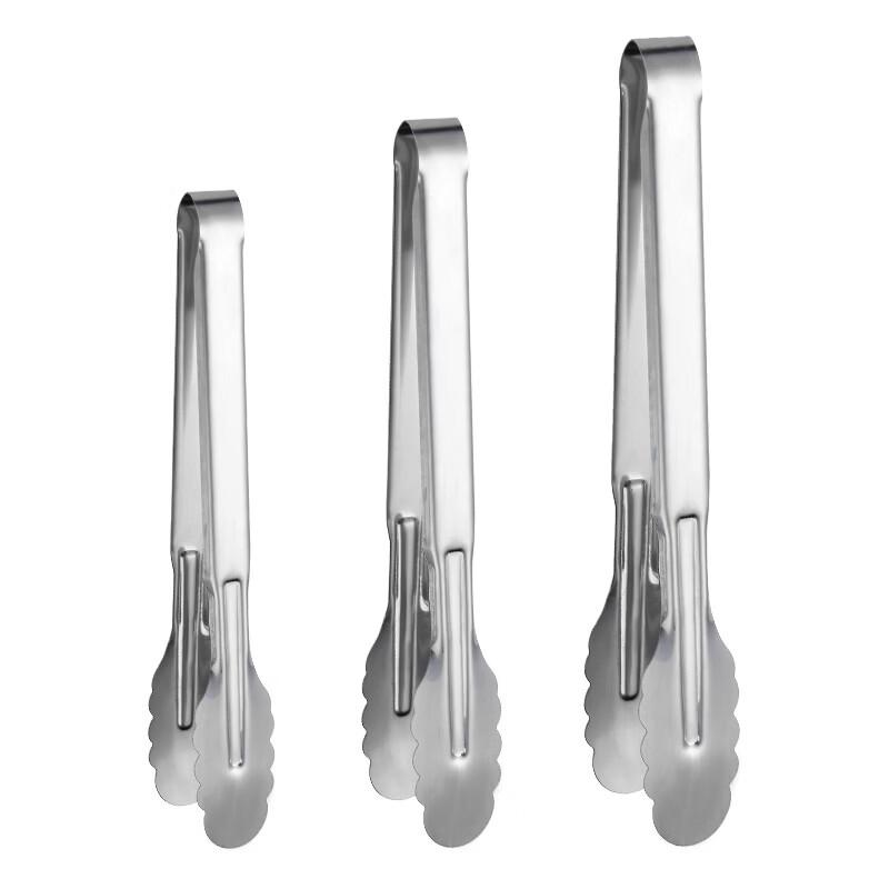 Ruhan 12-inch Stainless Steel Food Tongs Set