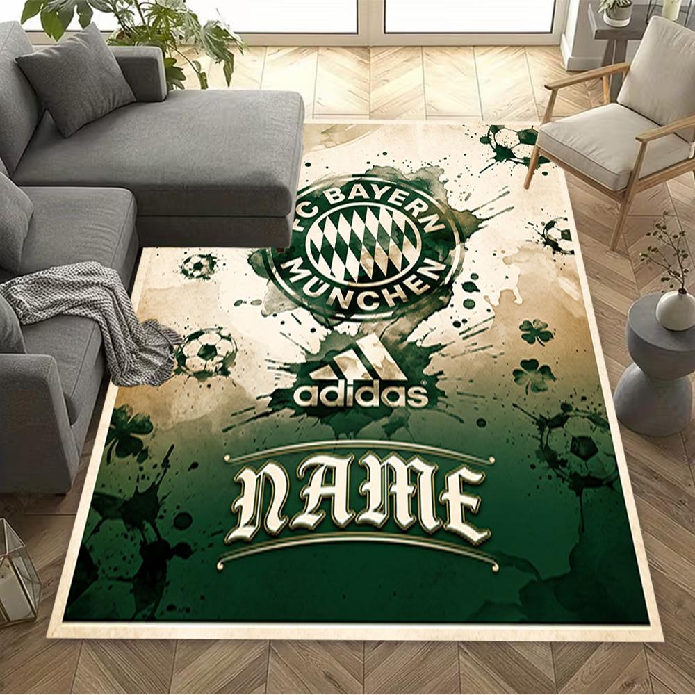 Bayern Munich Soccer Art Area Rug Suitable for Outdoor Living Rooms Balcony Study room Antislip Carpet Anime Office Decor
