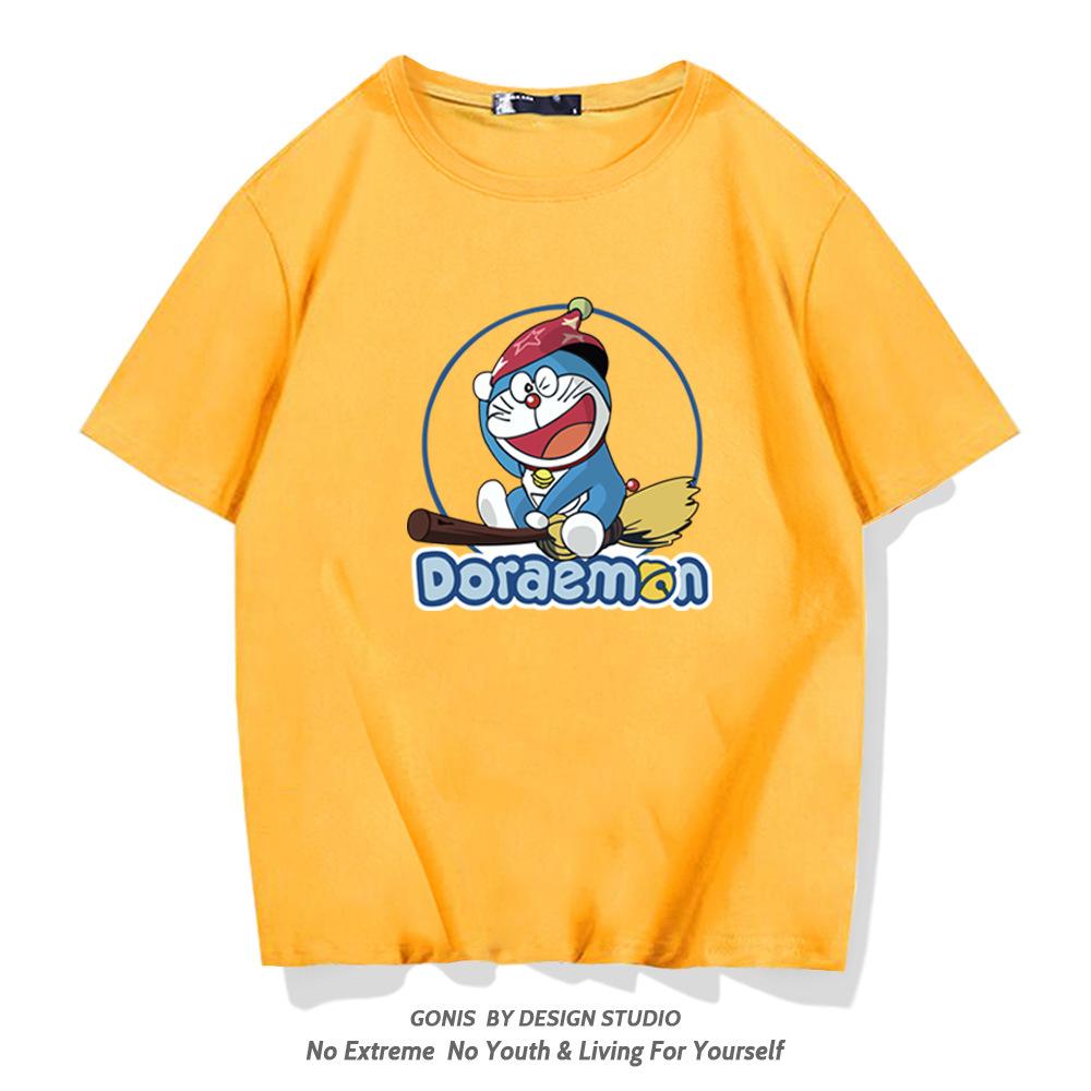Japanese trendy brand pure cotton short-sleeve T-shirt for men and women, summer trendy personalized cartoon casual student loose short-sleeve top