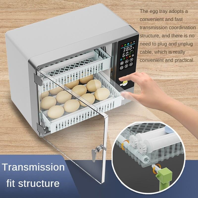 50W Household Fully Automatic Incubator Small Digital Display Screen Egg Hatcher Intelligent Continuous Constant Temperature Incubator