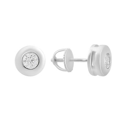 Brincos de prata com zirkonia cúbica (2153450)