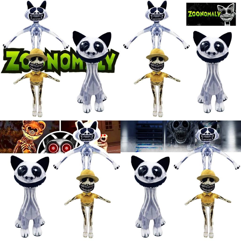 Cute Zoonomaly Plush Misfit Animal Zoo Stuffed Toy Short Fur Sitting Standing Skull Ghost