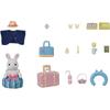 Sylvanian Families DF-19 Travel Set with White Rabbit Mother, Dollhouse Furniture, 3 Years and Up Toy