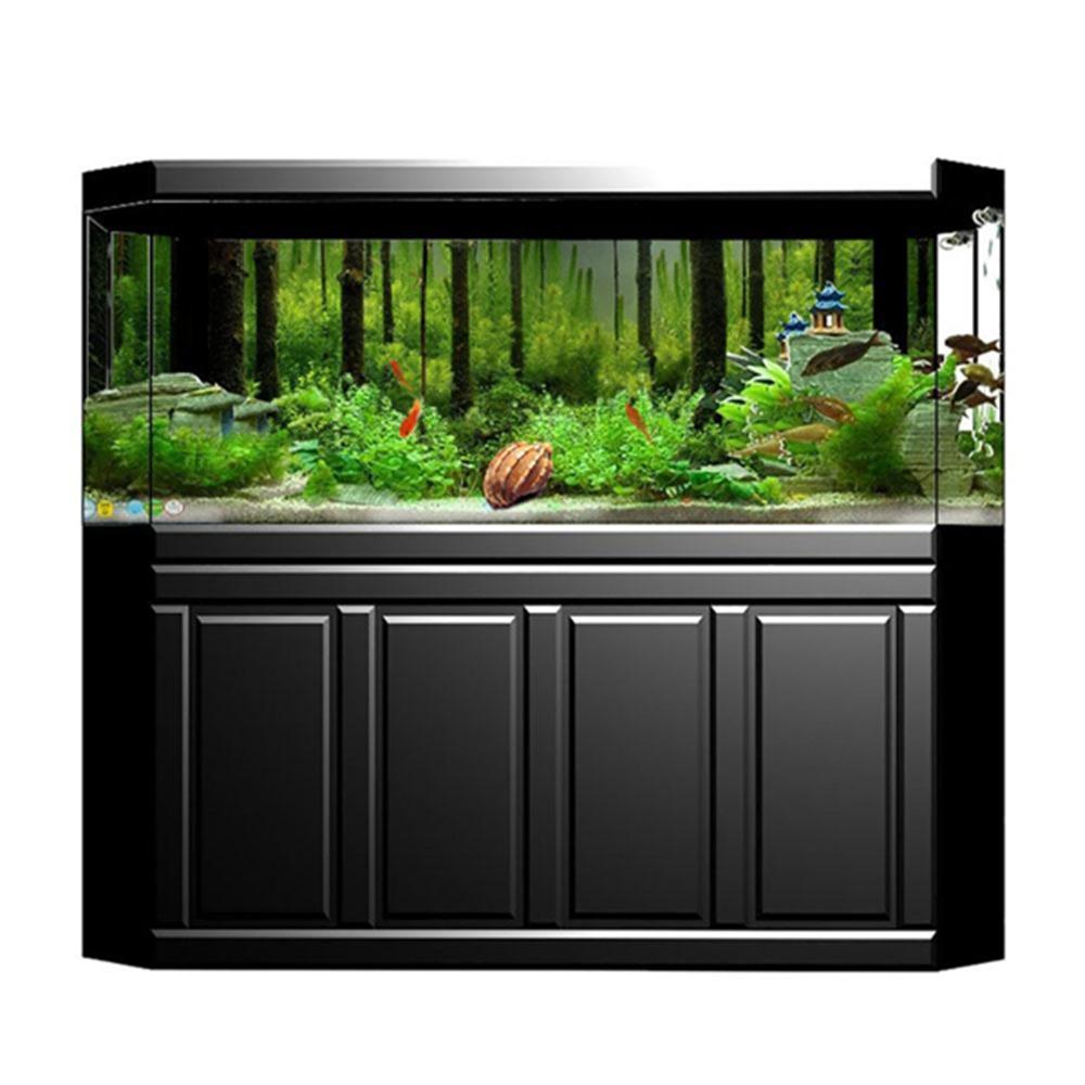 Forest Fish Tank Poster 61*30cm Underwater Forest Poster Beautiful Tank Backdrop  Aquarium