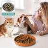 Slow Feeder Dog Bowl Non-Slip Feeding Bowl Slow Down Pet Eating Speed Silicone Pet Food Bowl with Suction Cup for Fast Eaters Cats Dogs Anxiety Relief