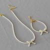 French Niche Elegant and Bright Imitation Shijia Pearl Bow Shape Simple Temperament Short Necklace Choker Woman