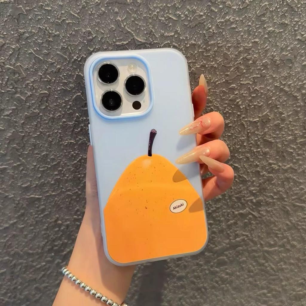 Summer fruit is suitable for Apple 16/17promax mobile phone case iPhone15 skin scrub 13/12 jelly 14.