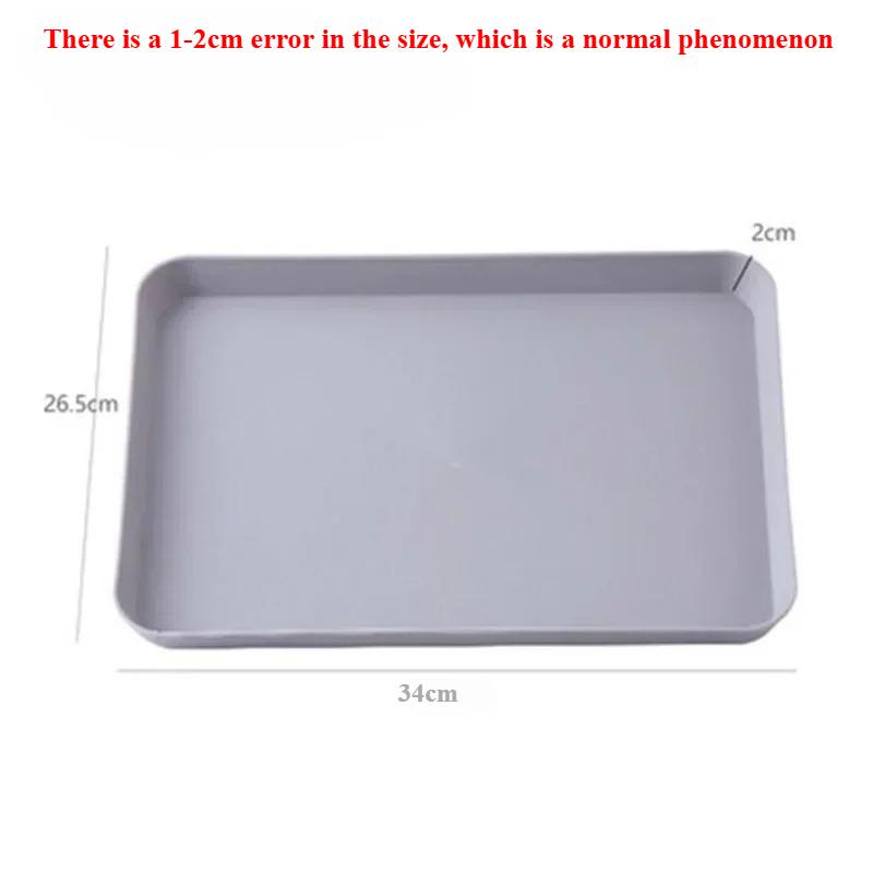 Kunststoff-Serviertablett für Zuhause, Tee, Obst, Dessert, Rutschfest, kratzfest, Kunststoff, Lebensmittel, Kochen, Aufbewahrungstablett, Küchengeschirr