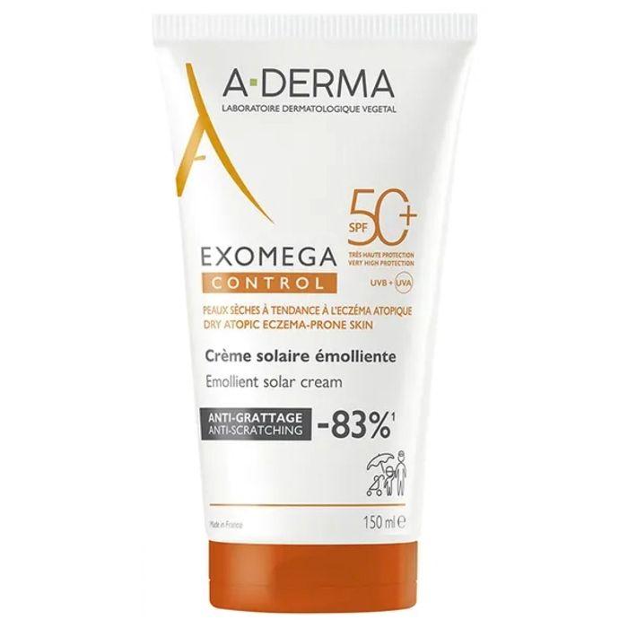 A-DERMA Exomega Control Crème Solaire Émolliente Corps SPF50+ 150 ML