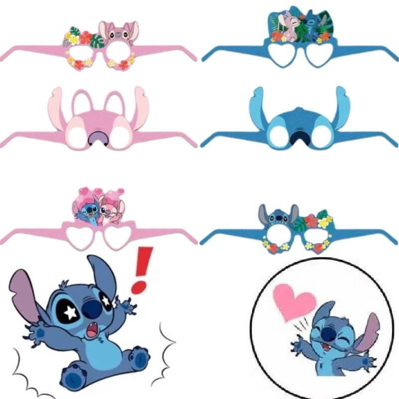 Bedårande Stitch Pappersglasögon För Roliga Sommarstrandfester Och Födelsedagsfiranden