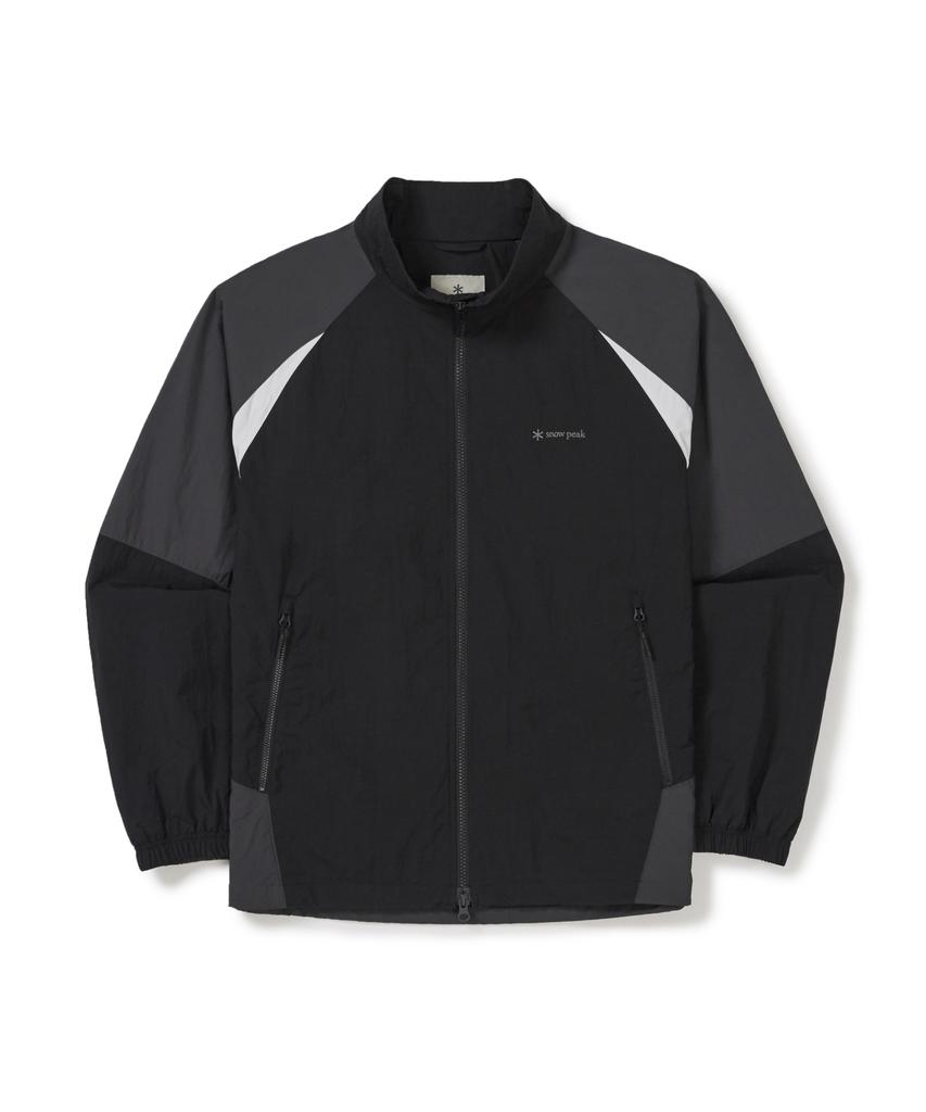 Snowpeak Apparel Lightweight Taslan Colorblock Stand-Neck Windbreaker (S26Smlwb58) Dark Charcoal