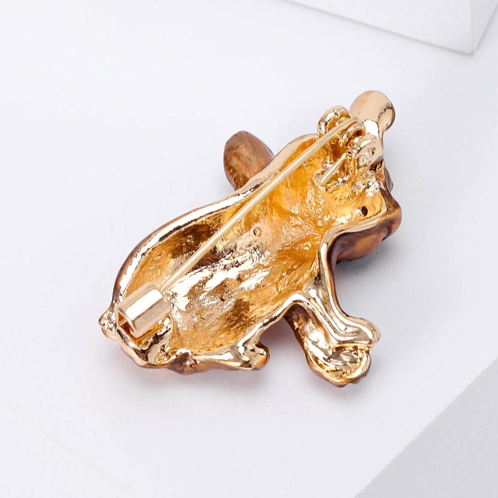 European-American Alloy Cartoon Dog Brooch - Simple & Versatile Jewelry