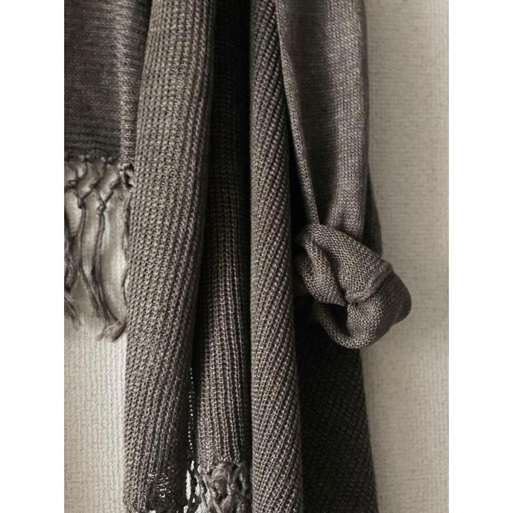 Used Deuxieme Classe Linen Fringe Cardigan Long Knit