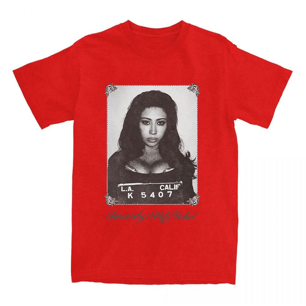 KALI UCHIS Sincerely Photo T-Shirt Short Sleeve Cotton T Shirt Graphic Printing Clothing Unisex Streetwear Women Tshirts
