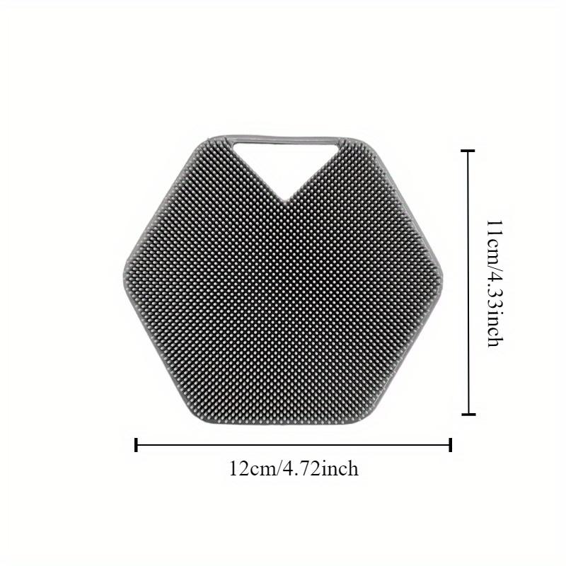 1 Stück Wiederverwendbarer Silikon-Körperpeeling mit Aufhängehaken, Schaumform, leicht zu reinigen, geeignet zum Baden, Haarewaschen und Baden von Haustieren