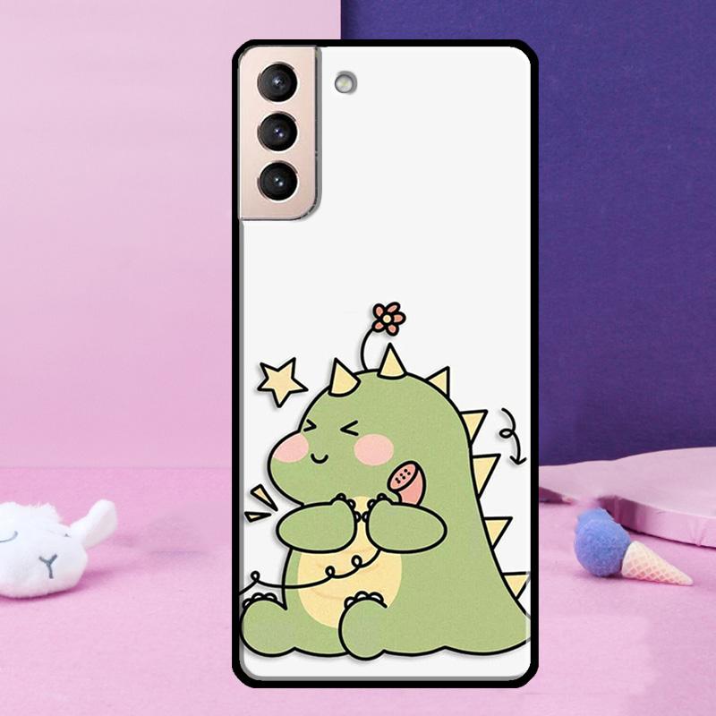 Couple Matching Cute Dinosaur Case For Samsung Galaxy S23 S22 Ultra S21 S20 FE Note 10 20 Ultra S8 S9 S10 Plus Cover