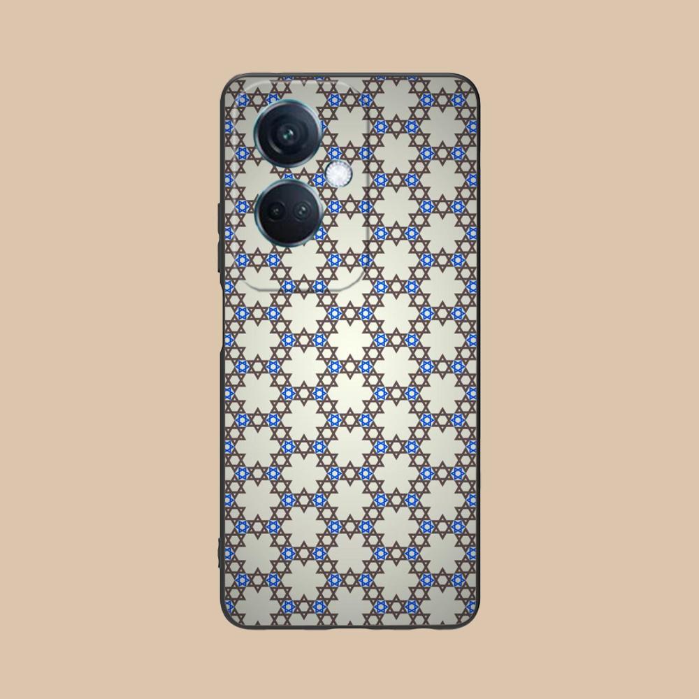 Jewish Hanukkah Mobile Phone Case for OPPO Reno 14 13 12 11 10 9 8 7 6 5 F T Pro 5G Colorful Printing Cover Luxury Cover Pretty