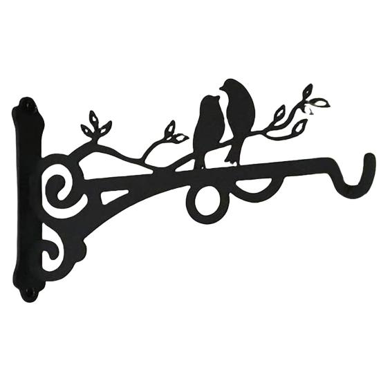 Wall Plant Hanger Metal Coated Wall-mounted Hook Rust-Proof Indoor Outdoor Bracket