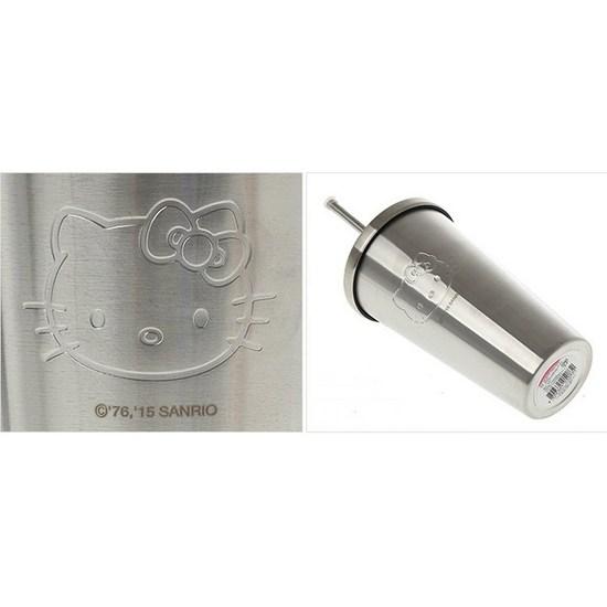 Hello Kitty Stainless Steel Straw Double Tumbler WB-269, a Popular Character In Korea